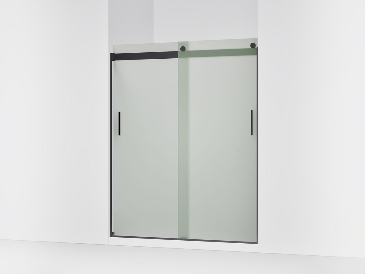 Levity® 56-5/8"-59-5/8" W x 74" H bypass shower door with 1/4"-thick Frosted glass