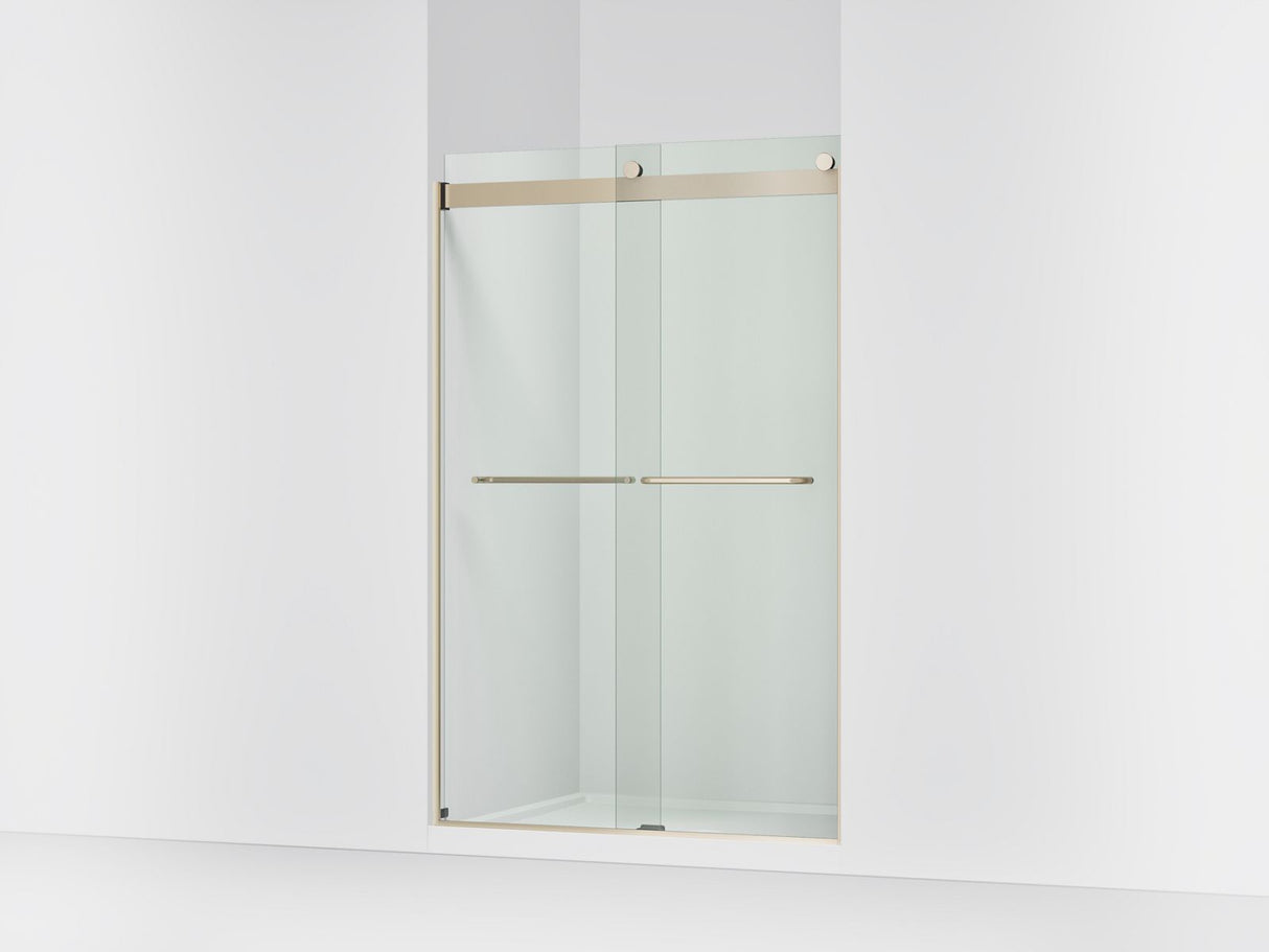 Levity® 44-5/8"-47-5/8" W x 74" H bypass shower door with 1/4"-thick Crystal Clear glass