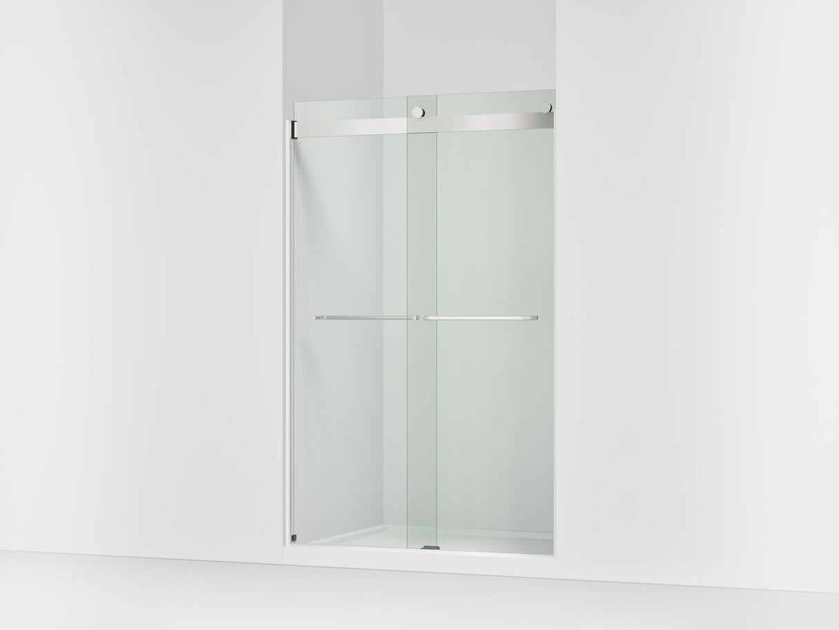 Levity® 44-5/8"-47-5/8" W x 74" H bypass shower door with 1/4"-thick Crystal Clear glass