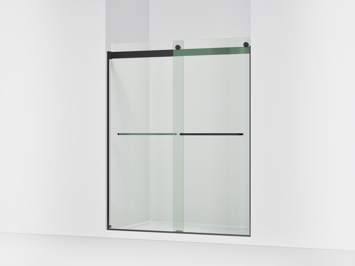Levity® 56-5/8"-59-5/8" W x 74" H bypass shower door with 1/4"-thick Crystal Clear glass