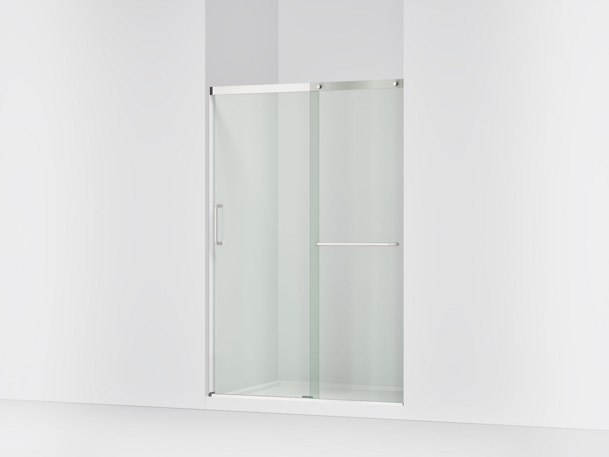 Elate® 50-1/4"-53-5/8" W x 70-1/2" H sliding shower door with 1/4"-thick Crystal Clear glass