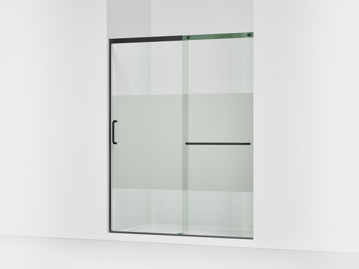 Elate® 56-1/4"-59-5/8" W x 75-1/2" H sliding shower door with 5/16"-thick Crystal Clear glass