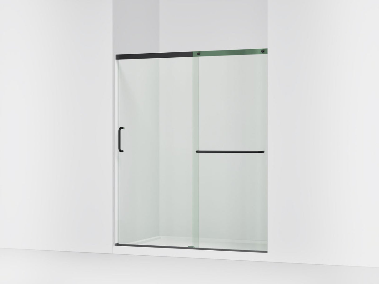 Elate® 56-1/4"-59-5/8" W x 75-1/2" H sliding shower door with 5/16"-thick Crystal Clear glass