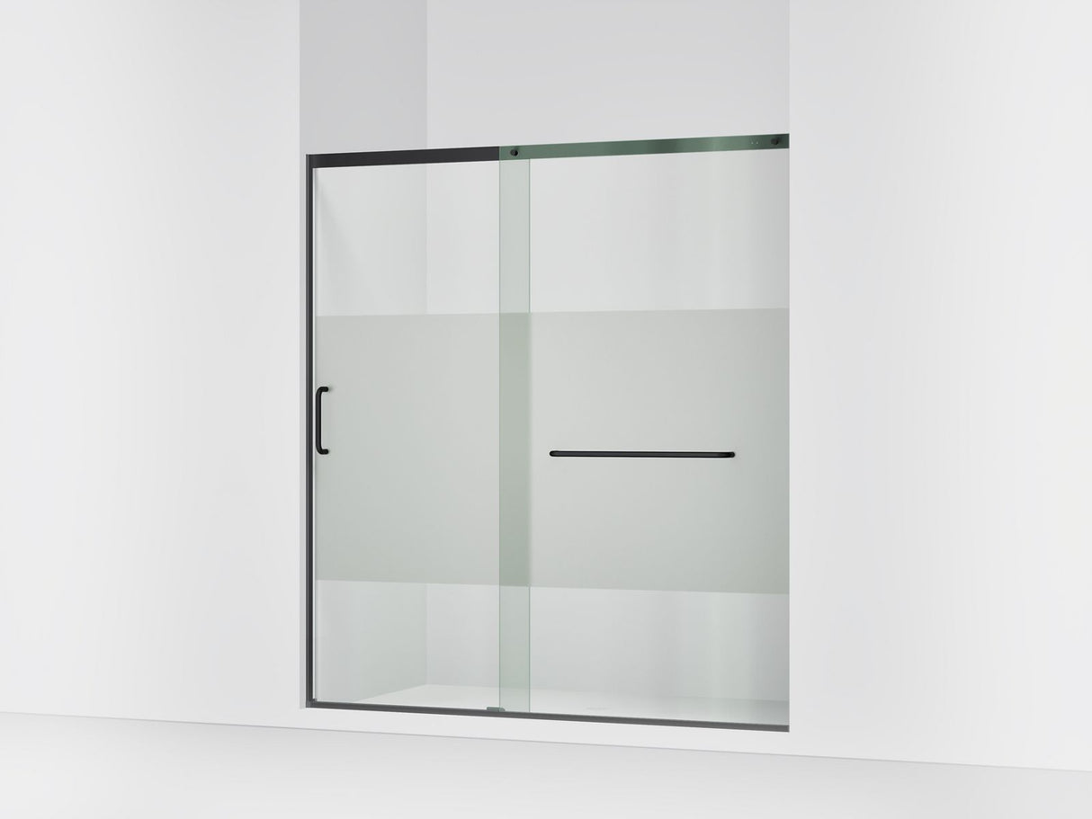 Elate® 68-1/4"-71-5/8" W x 75-1/2" H sliding shower door with 5/16"-thick Crystal Clear glass