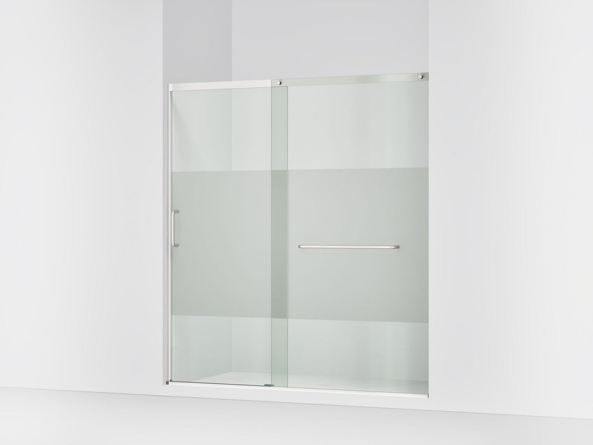 Elate® 68-1/4"-71-5/8" W x 75-1/2" H sliding shower door with 5/16"-thick Crystal Clear glass