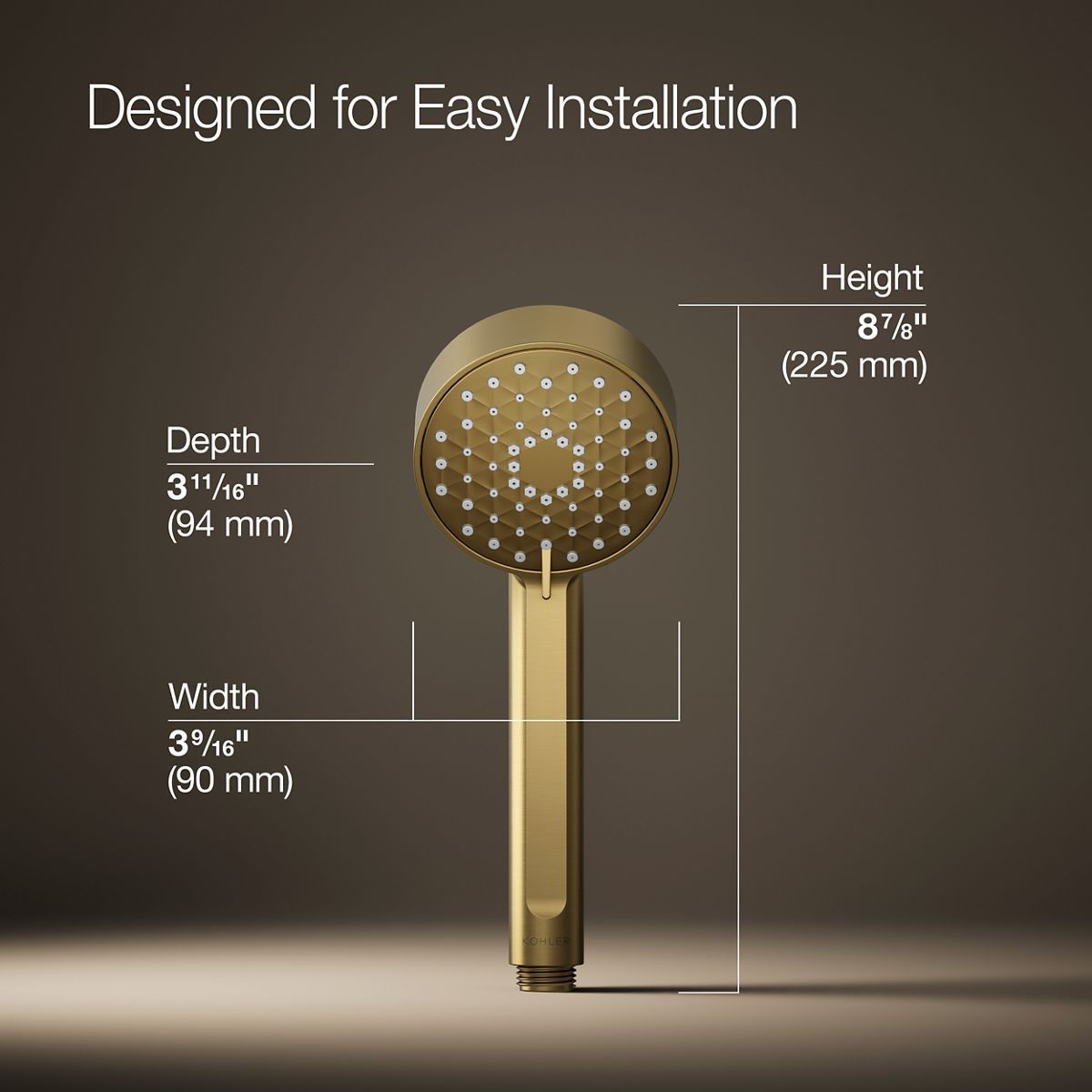 Awaken® G90 Three-function handshower, 2.5 gpm