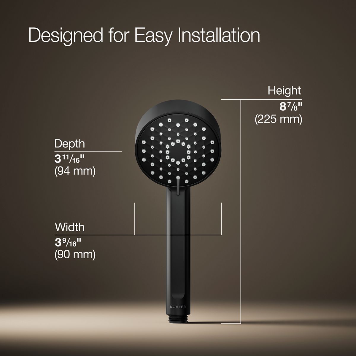 Awaken® G90 Three-function handshower, 2.5 gpm