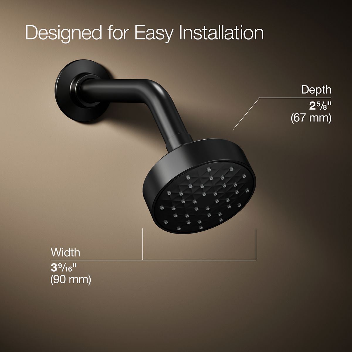 Awaken® G90 Single-function showerhead, 1.5 gpm