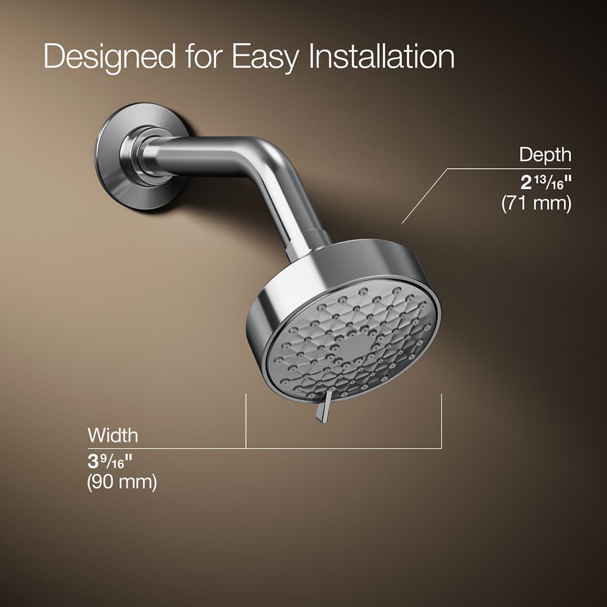 Awaken® G90 Three-function showerhead, 2.5 gpm