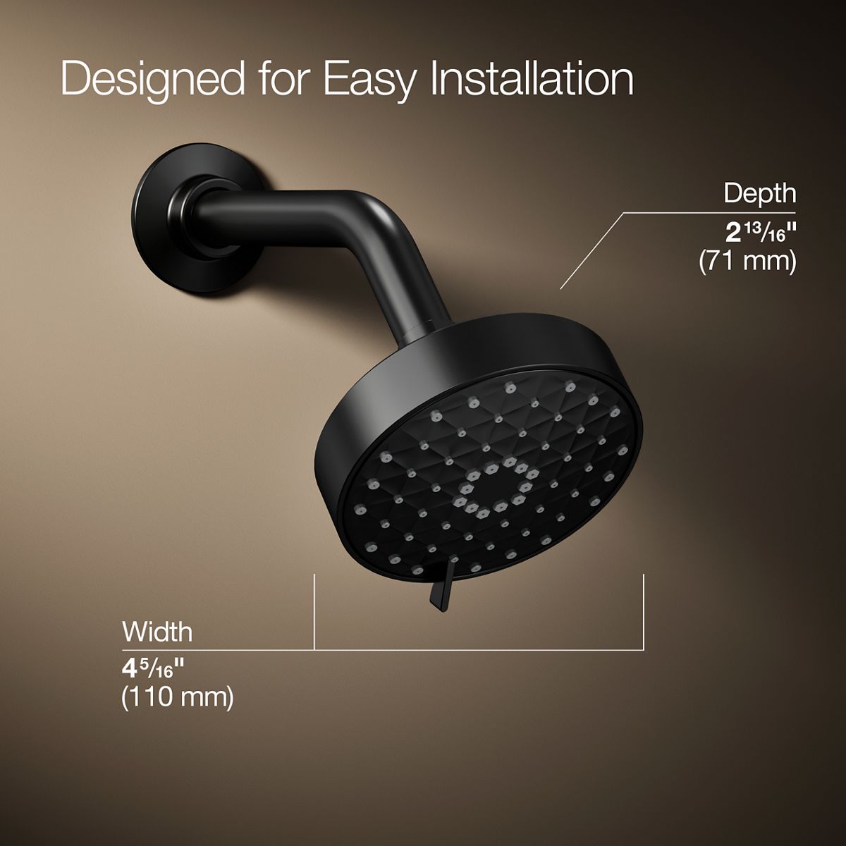 Awaken® G110 Three-function showerhead, 1.75 gpm