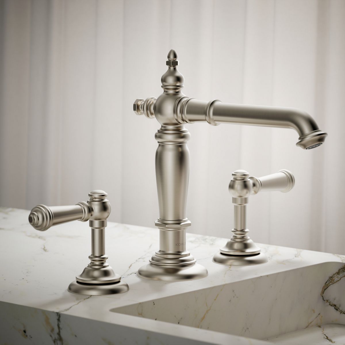 Artifacts® Bathroom sink faucet spout with Column design, 1.2 gpm