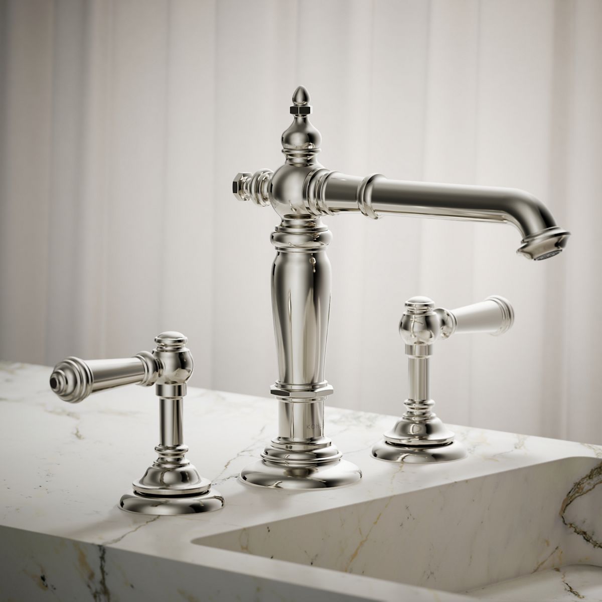 Artifacts® Bathroom sink faucet spout with Column design, 1.2 gpm