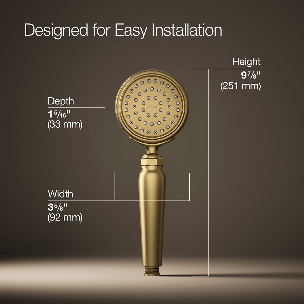 Artifacts® Single-function handshower, 1.75 gpm