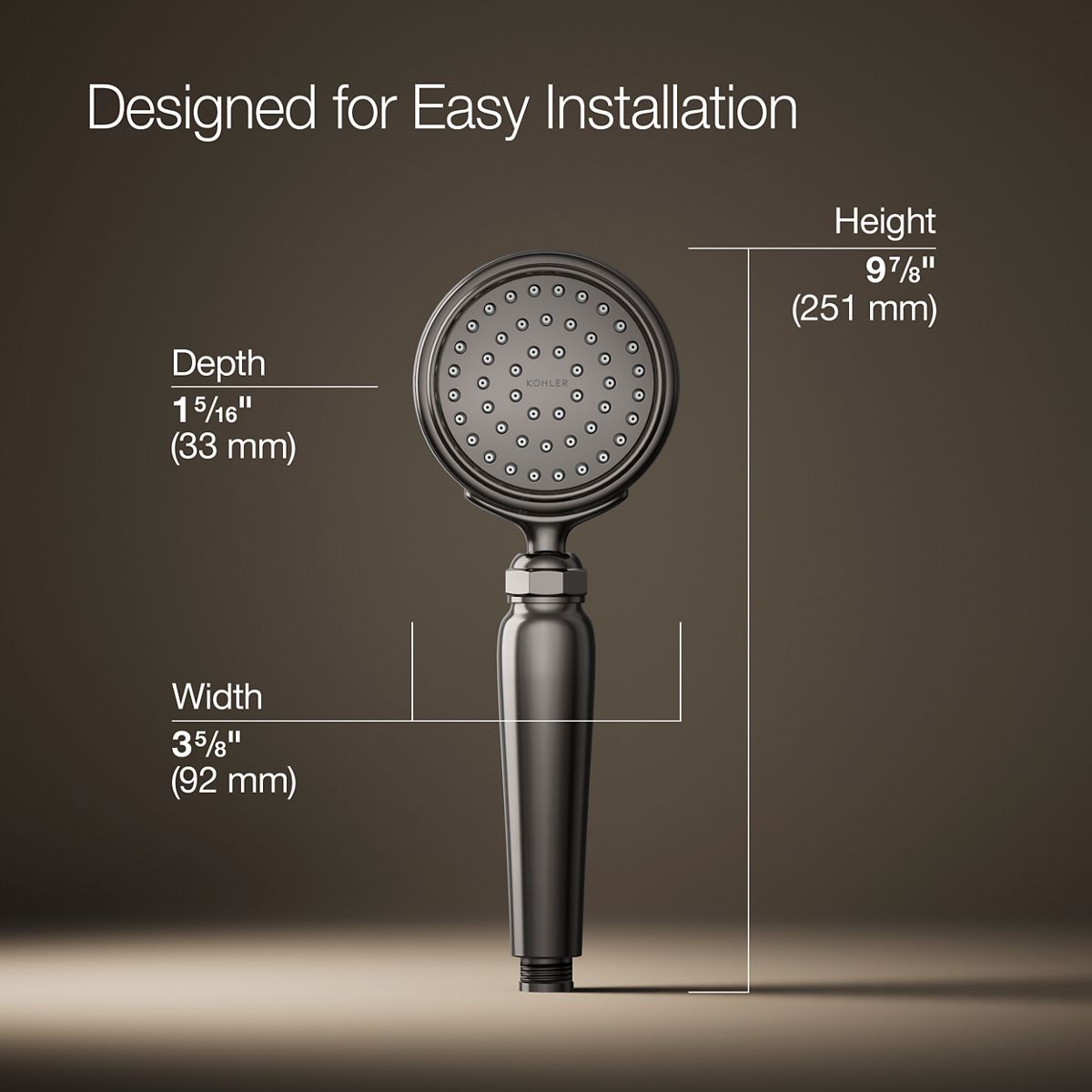 Artifacts® Single-function handshower, 1.75 gpm