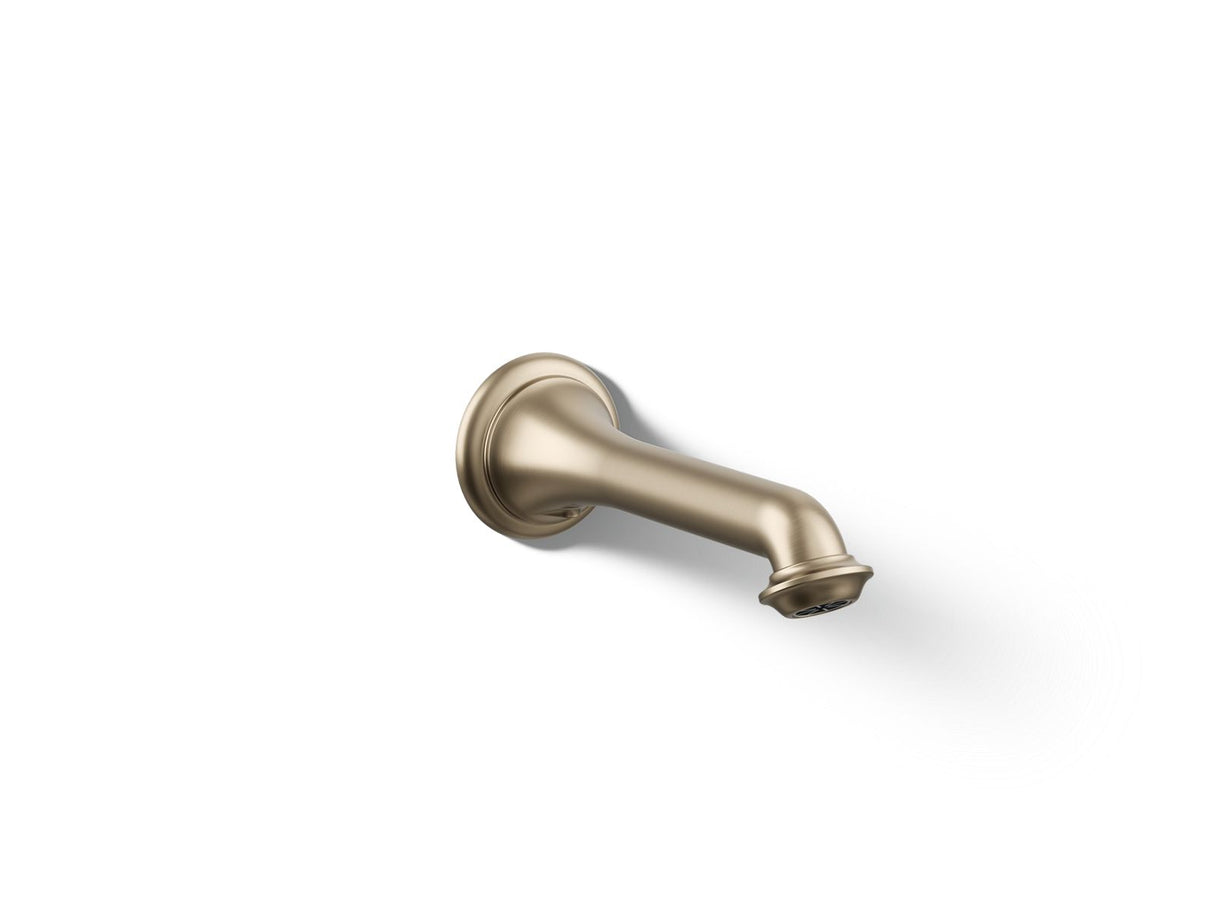 Artifacts® Wall-mount bath spout with turned design