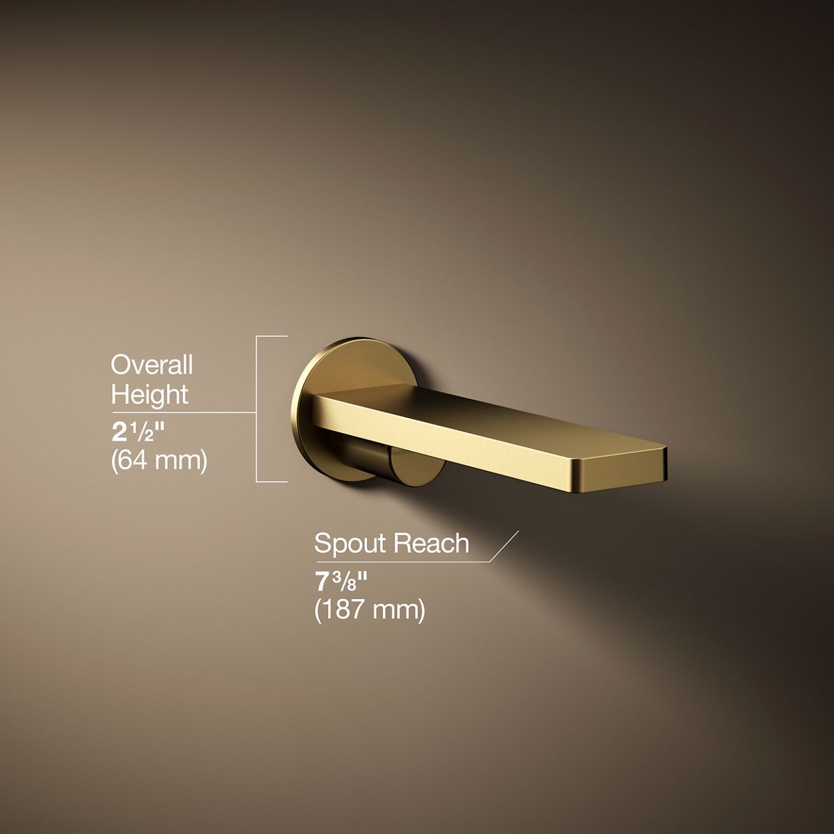 Composed® Wall-mount bath spout