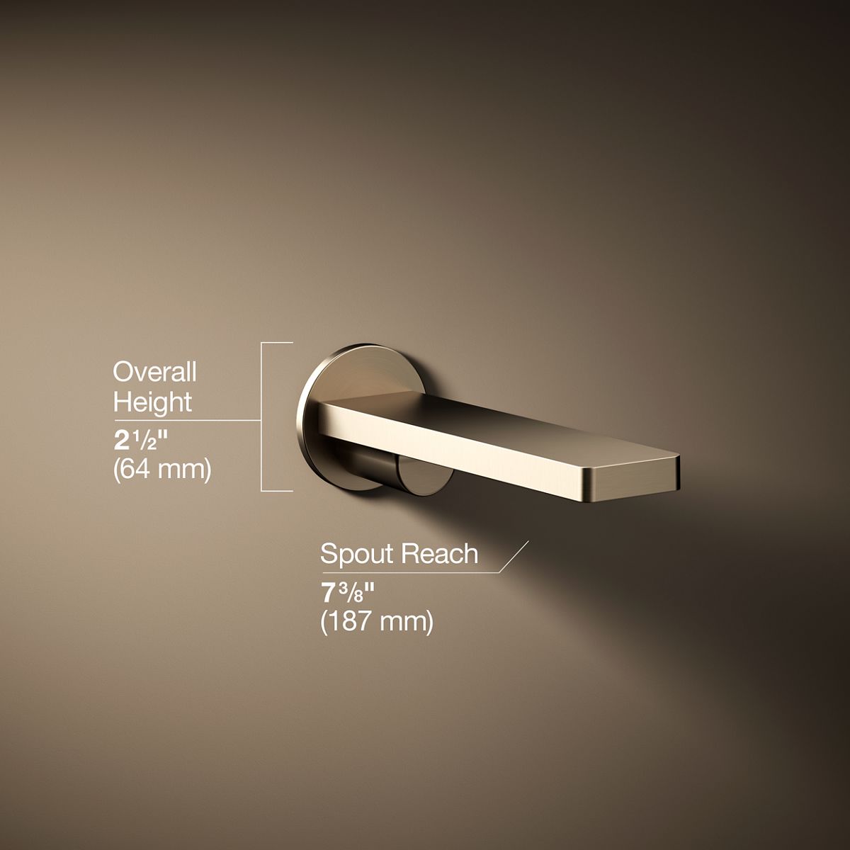 Composed® Wall-mount bath spout