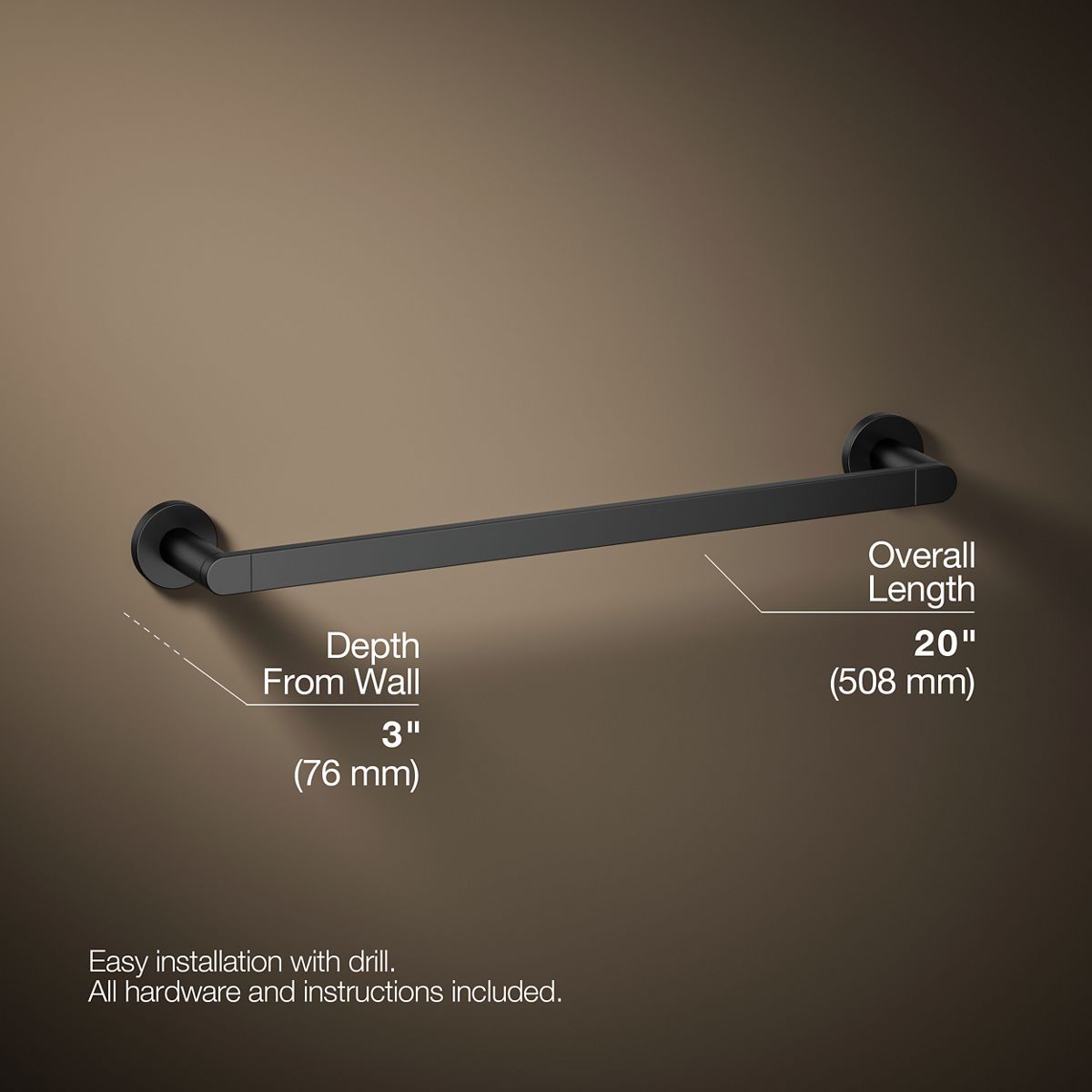 Composed® 18" towel bar