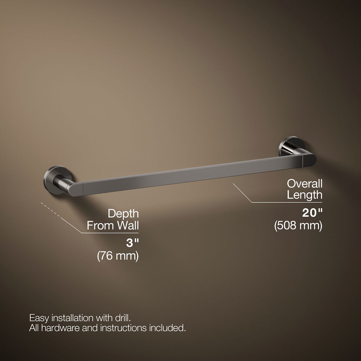 Composed® 18" towel bar