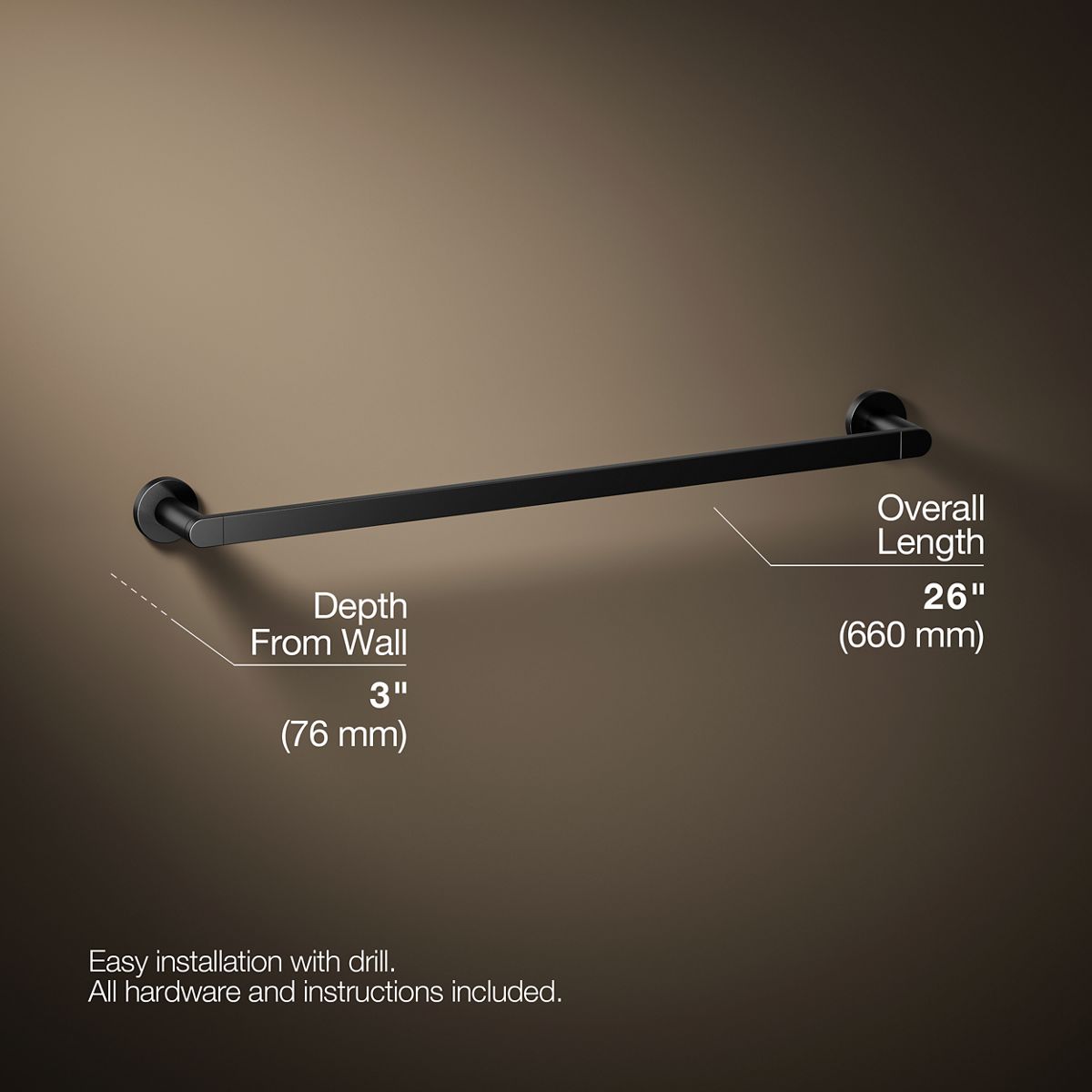 Composed® 24" towel bar