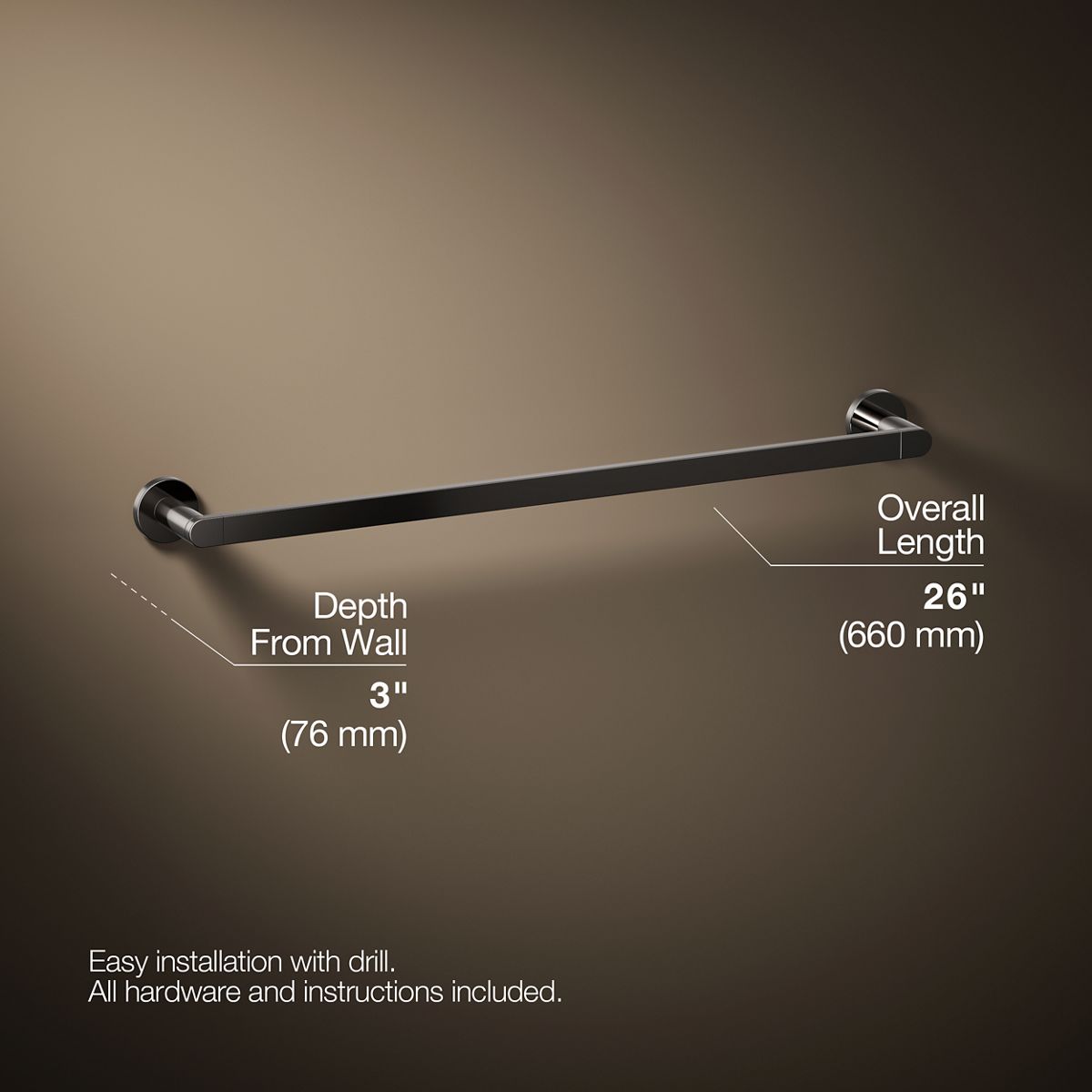 Composed® 24" towel bar