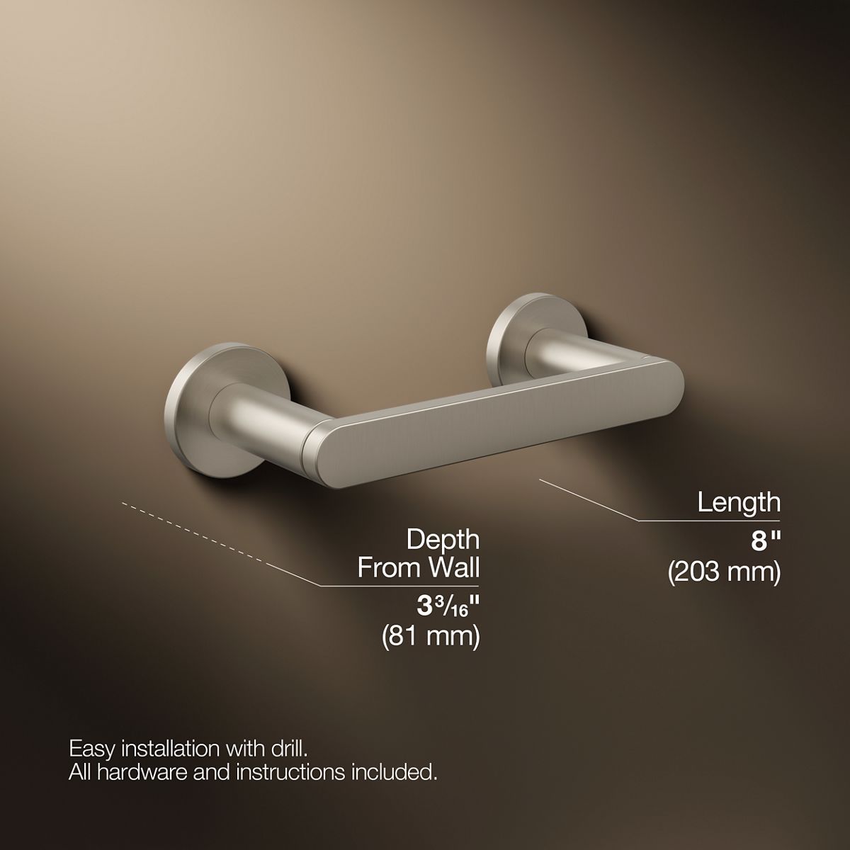 Composed® Pivoting toilet paper holder