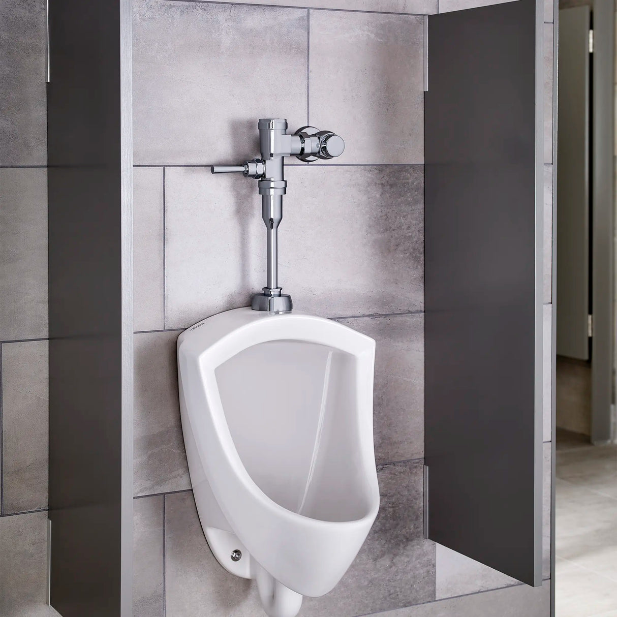 Ultima Manual Urinal Flush Valve, Piston-Type, 0.125 gpf/0.5 Lpf