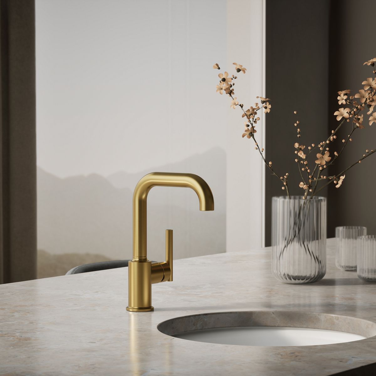 Purist® Single-handle bar sink faucet