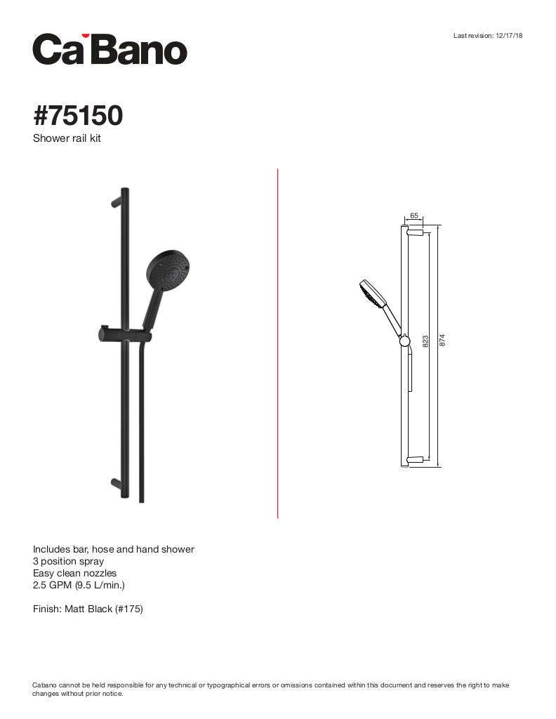 Cabano Shower rail kit - image 2