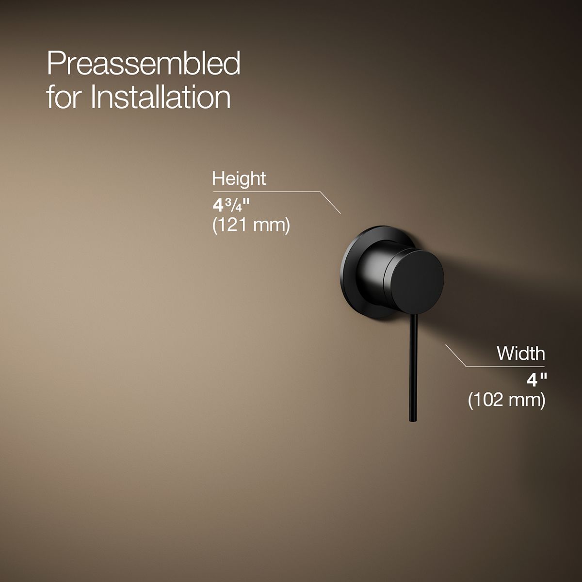 Components® Wall-mount bathroom sink faucet handle
