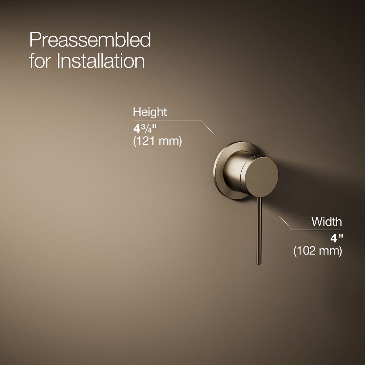 Components® Wall-mount bathroom sink faucet handle