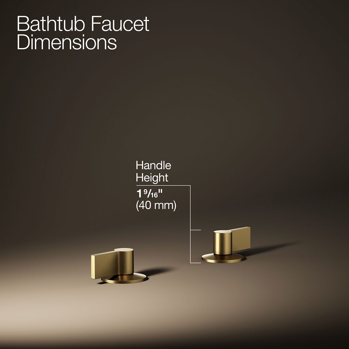 Components® Deck-mount bath faucet handles with Lever design
