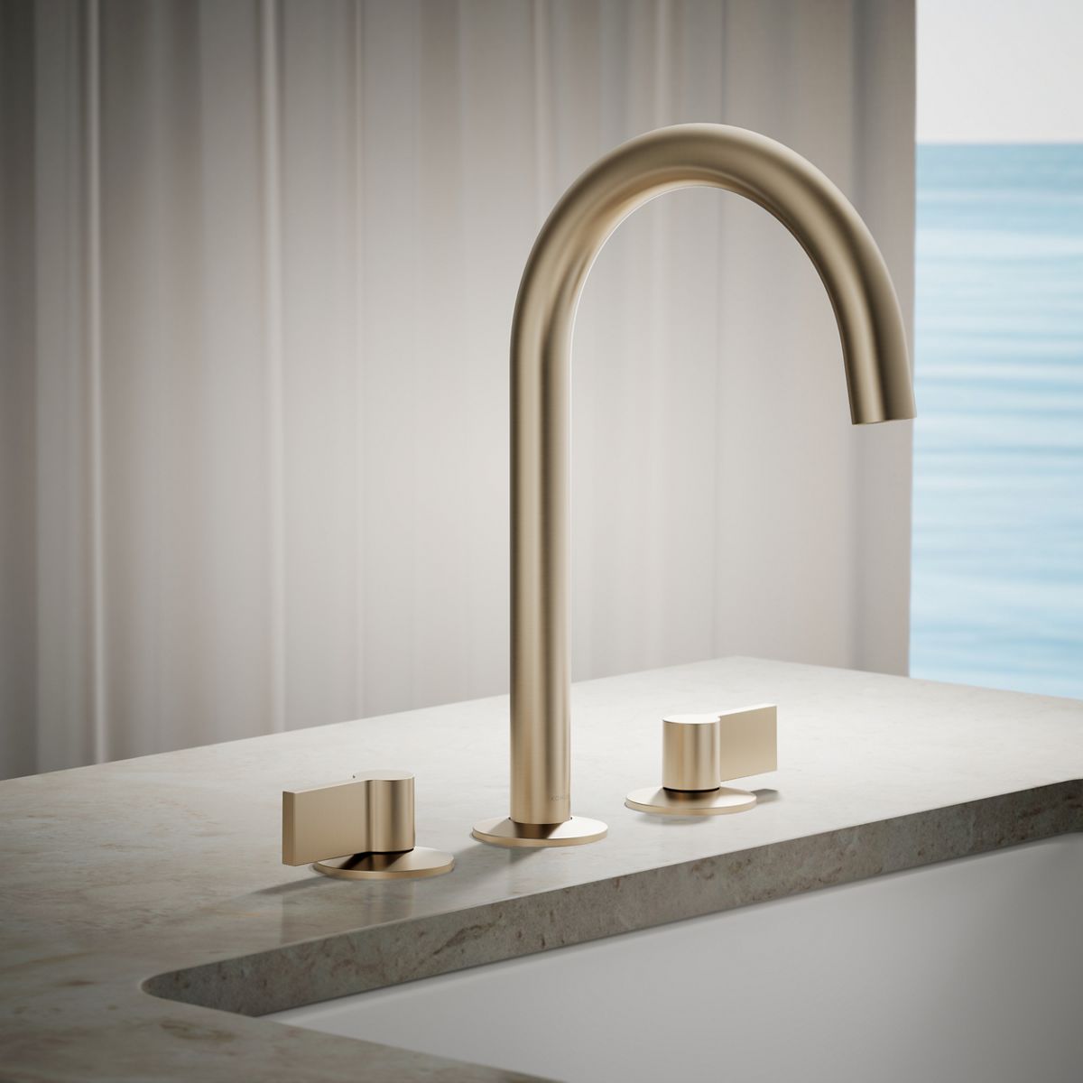 Components® Deck-mount bath faucet handles with Lever design