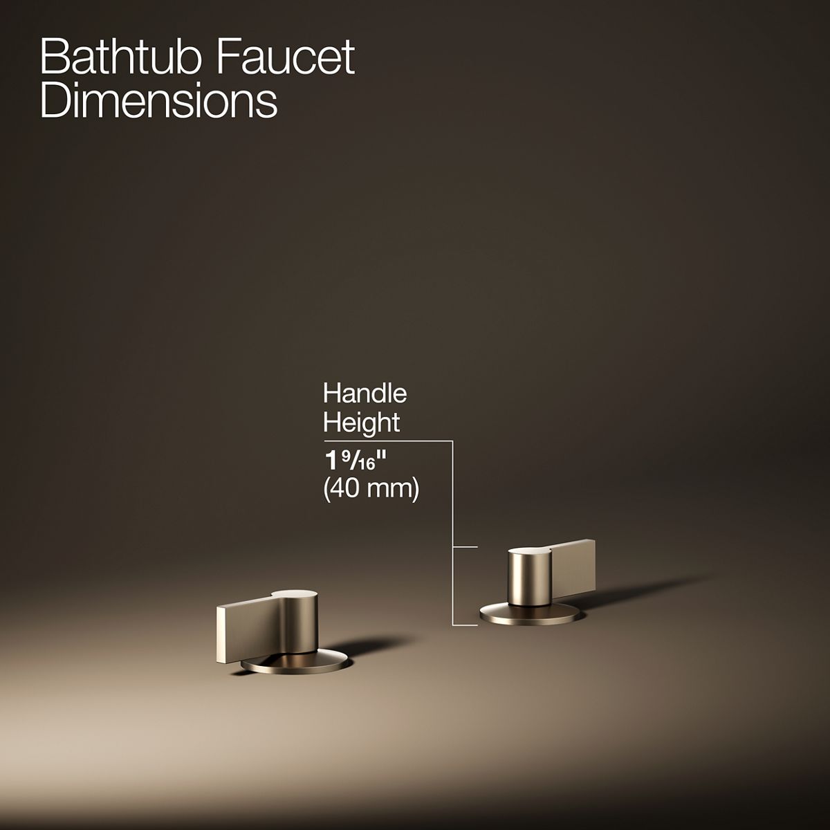 Components® Deck-mount bath faucet handles with Lever design