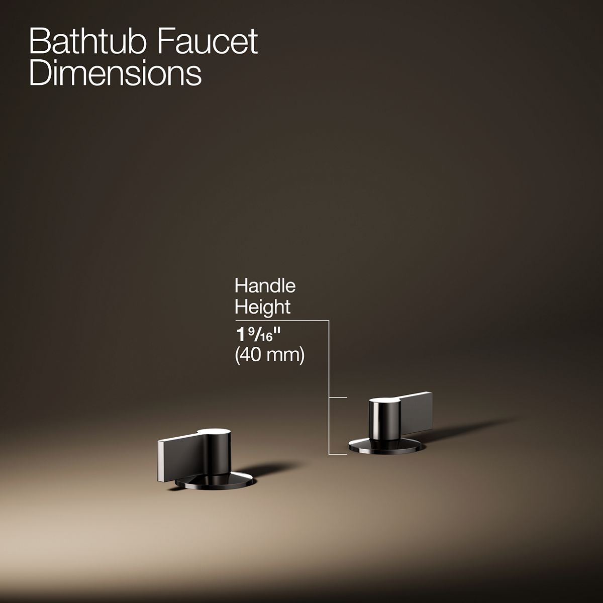 Components® Deck-mount bath faucet handles with Lever design