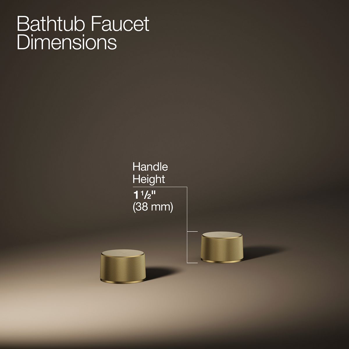 Components® Deck-mount bath faucet handles with Oyl design