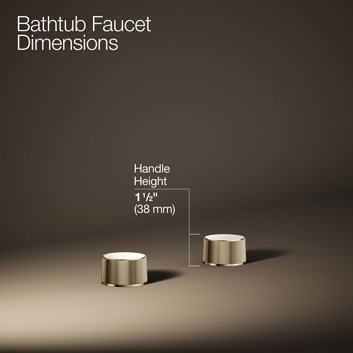 Components® Deck-mount bath faucet handles with Oyl design