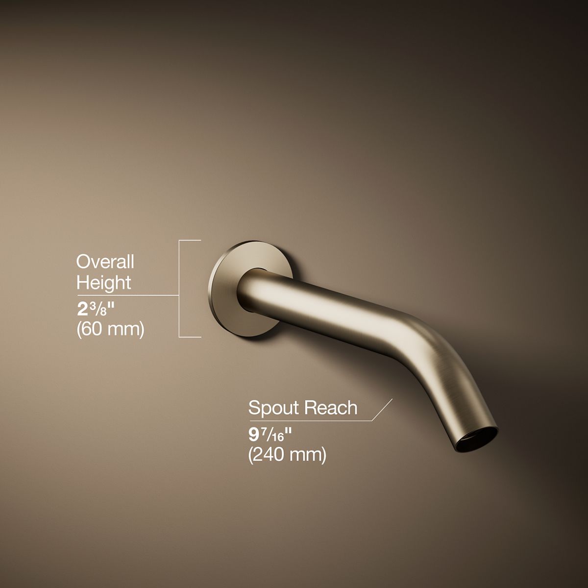 Components® Wall-mount bath spout