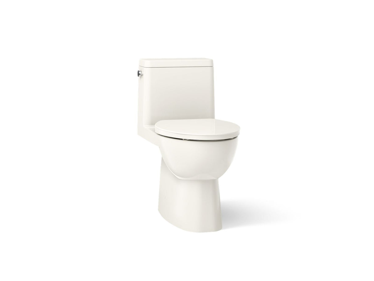 Reach® One-piece compact elongated toilet with skirted trapway, 1.28 gpf