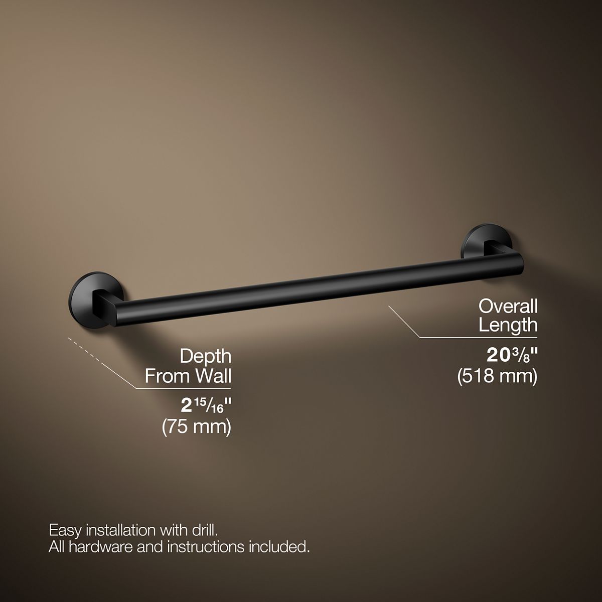Components® 18" towel bar