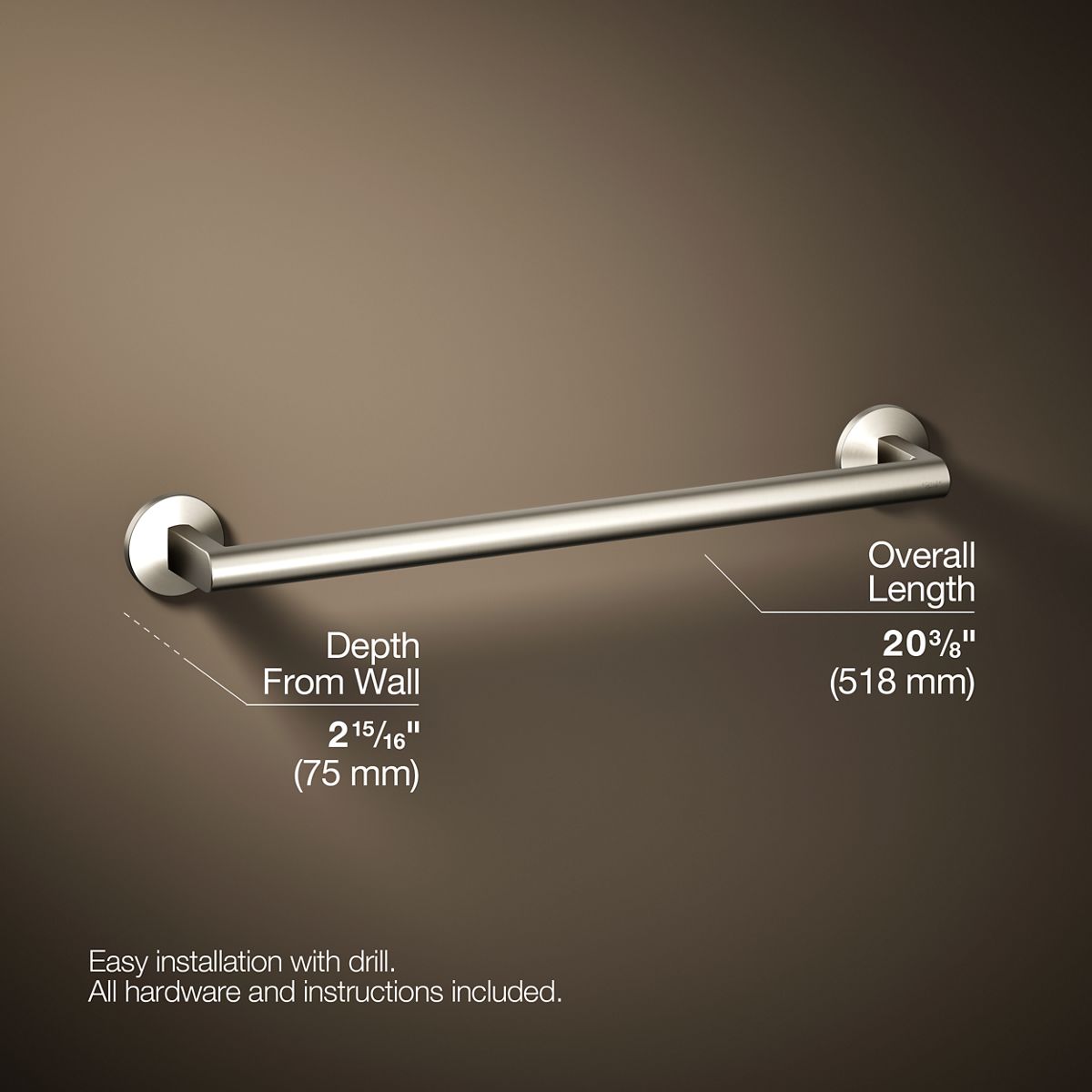 Components® 18" towel bar