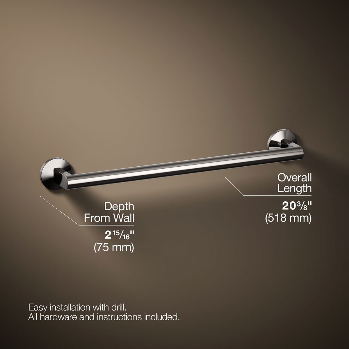 Components® 18" towel bar
