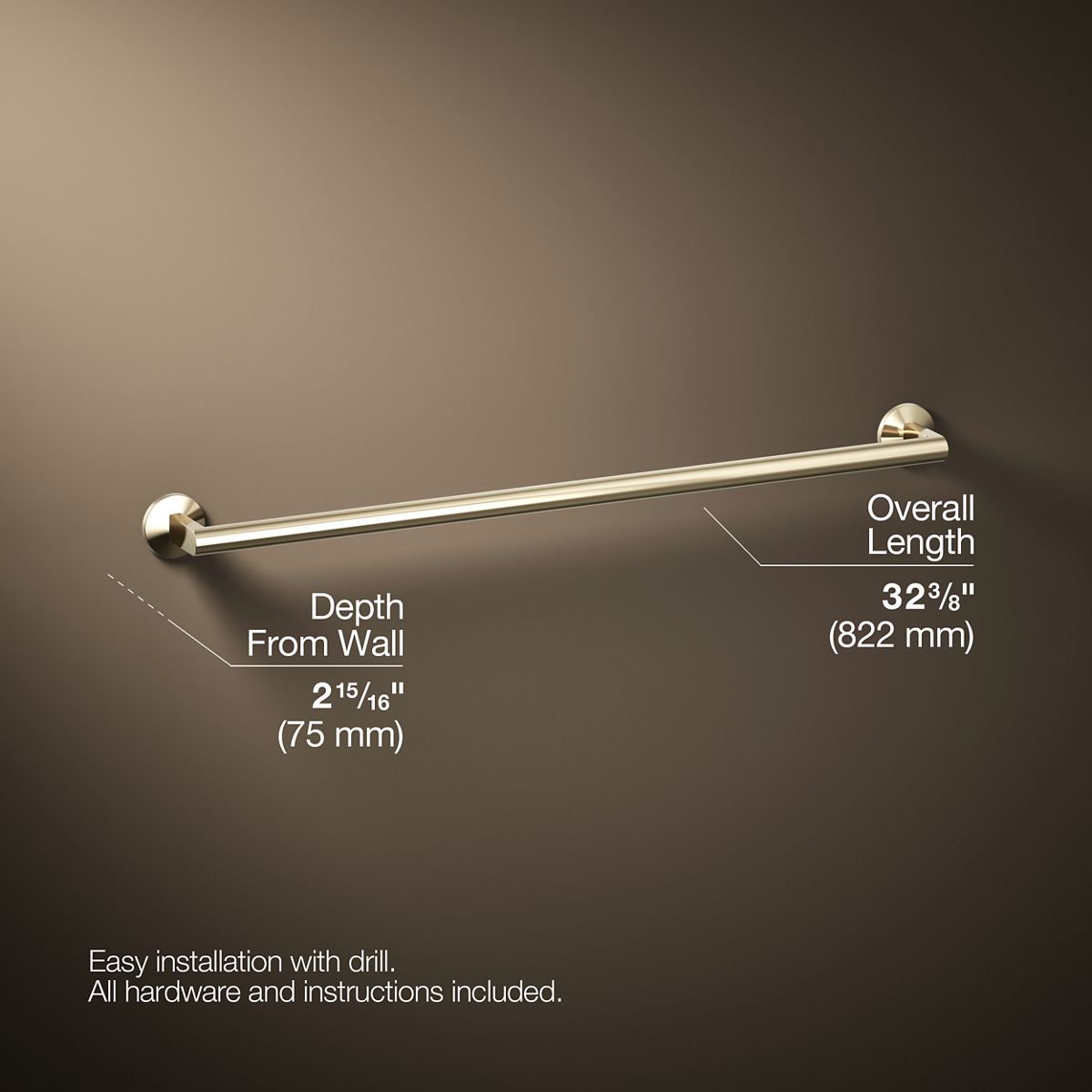 Components® 30" towel bar