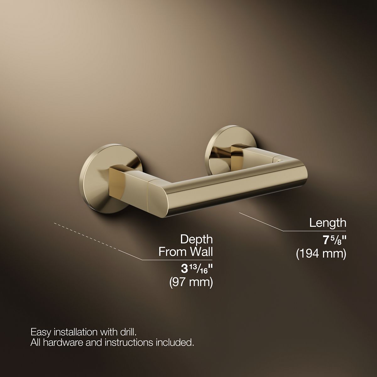 Components® Pivoting toilet paper holder