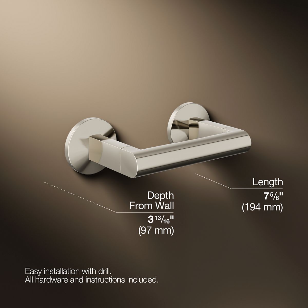 Components® Pivoting toilet paper holder