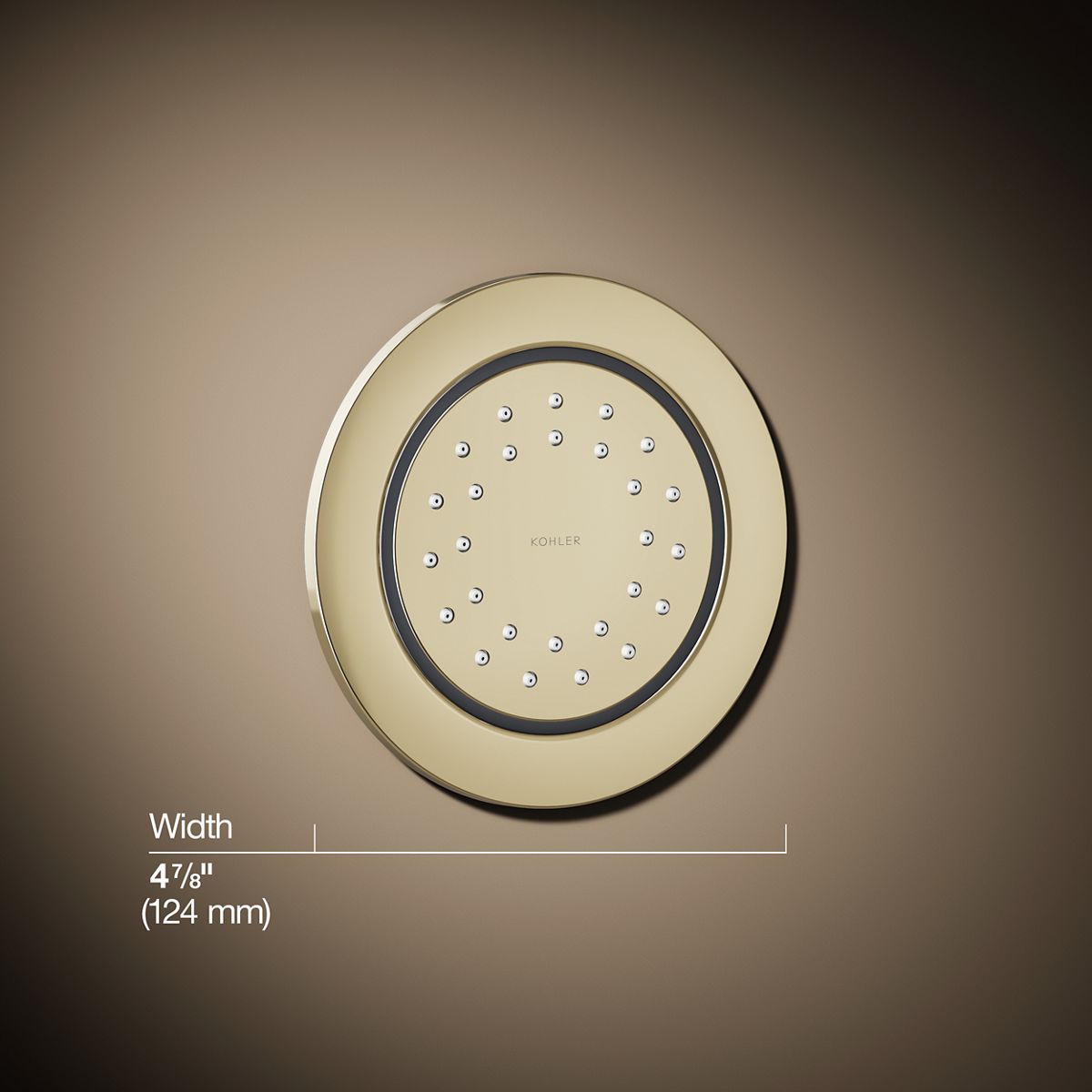 WaterTile® Round 27-nozzle single-function body spray, 1.0 gpm