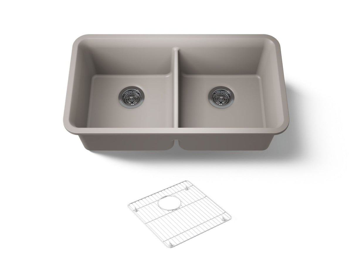Cairn® 33-1/2" undermount double-bowl kitchen sink
