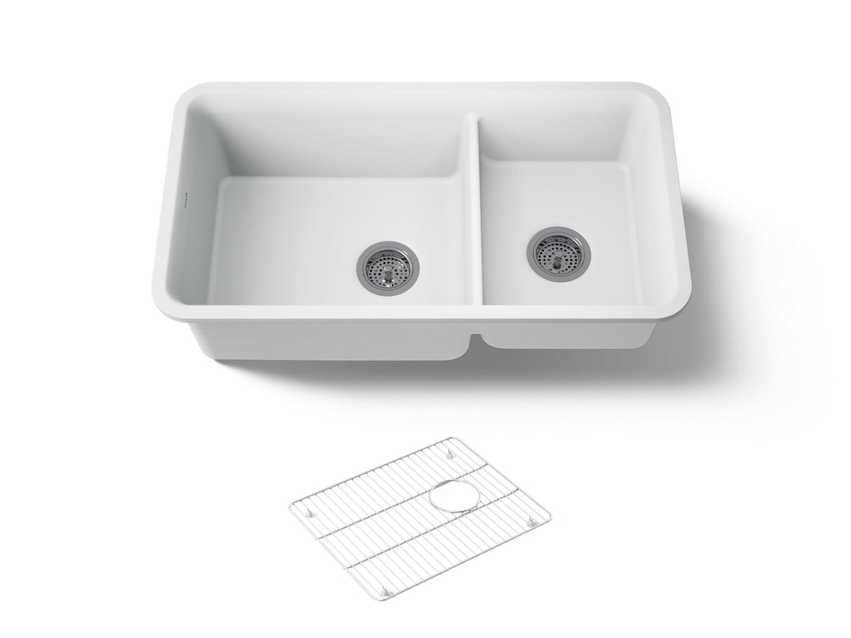 Cairn® 33-1/2" undermount double-bowl kitchen sink