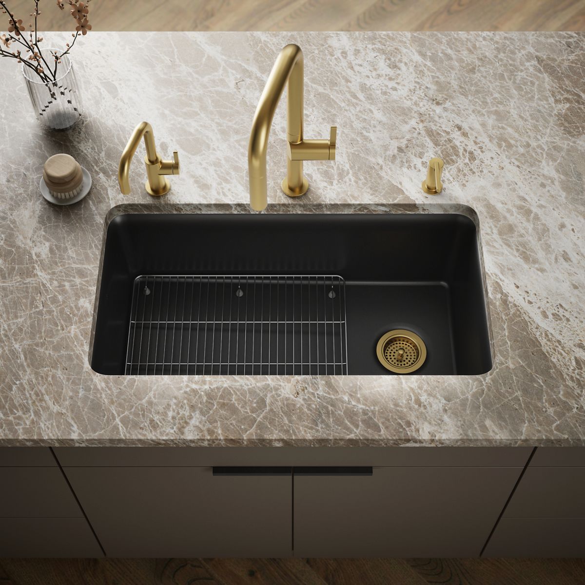 Cairn® 33-1/2" undermount single-bowl kitchen sink