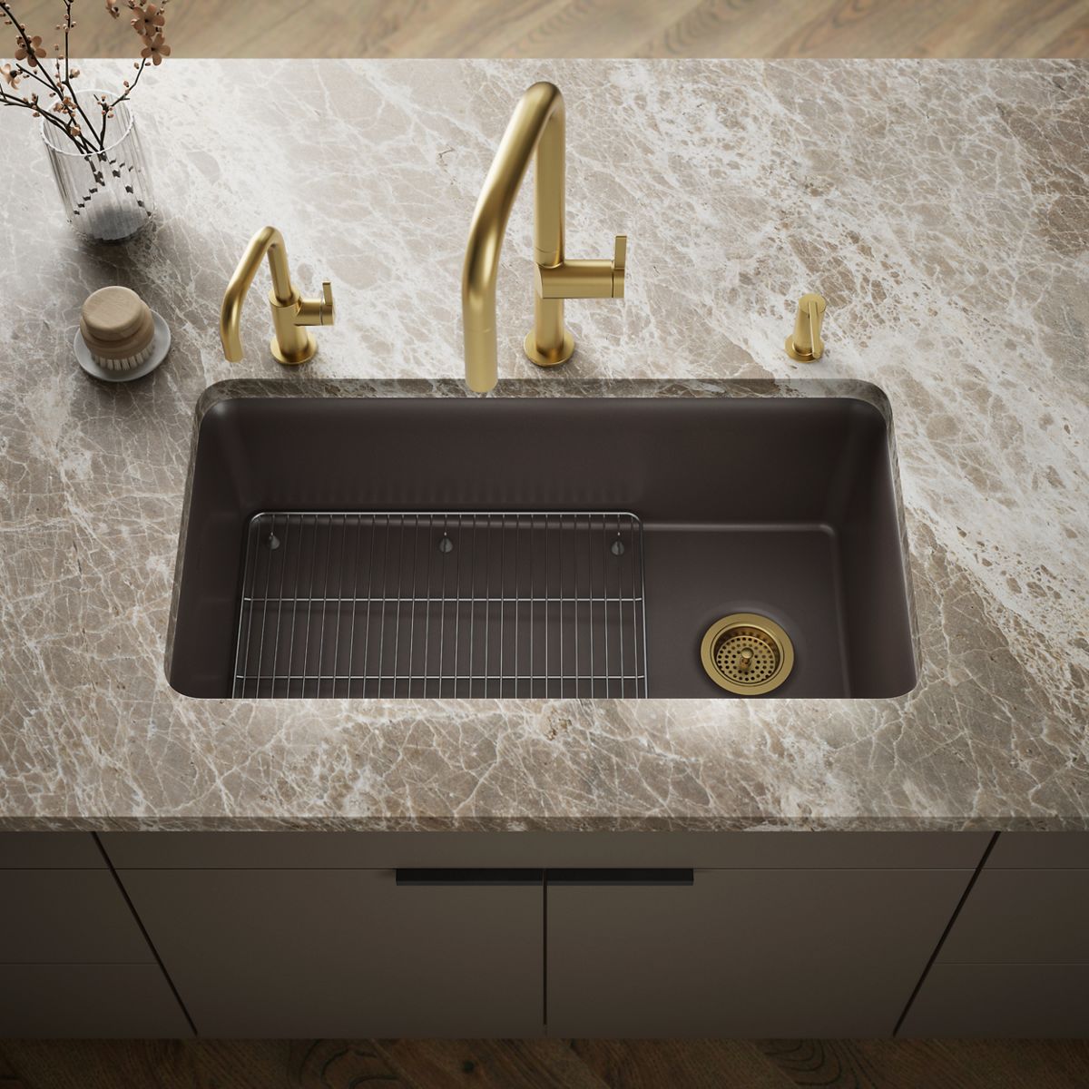 Cairn® 33-1/2" undermount single-bowl kitchen sink